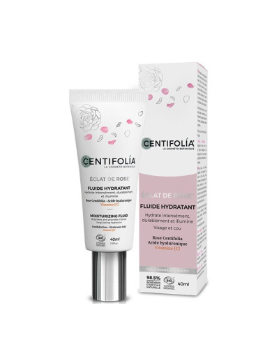 Fluide hydratant Eclat de Rose 40ml