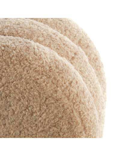 Pouf wood beige Jobbi 40x40x45cm