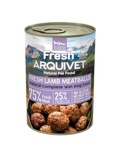 ARQUIVET Boulettes d'agneau aux carottes et patate douce, pour chiens - 400g