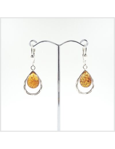 Boucles d'oreilles Ambre