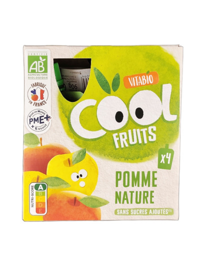 Cool Fruits Pomme 4x90g Bio