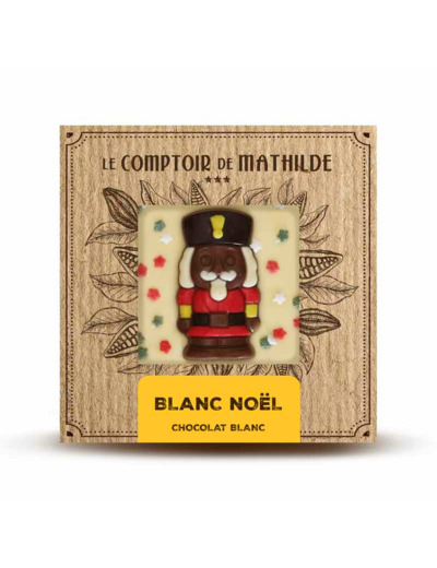 Tablette Chocolat Blanc Noël 80G