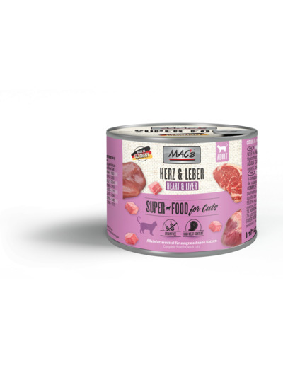 MAC'S Coeur et foie de bovin pour chat - 200g