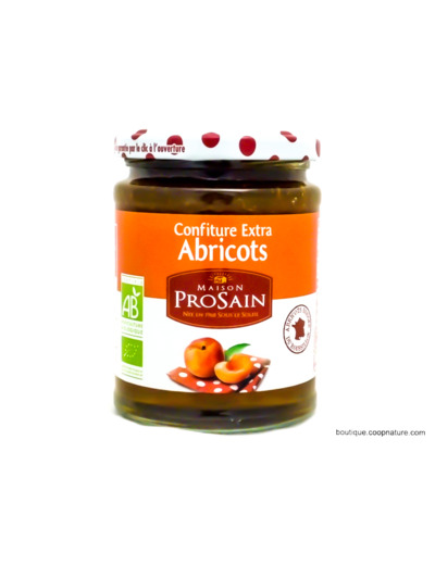 Confiture Extra d'Abricots Bio 350g