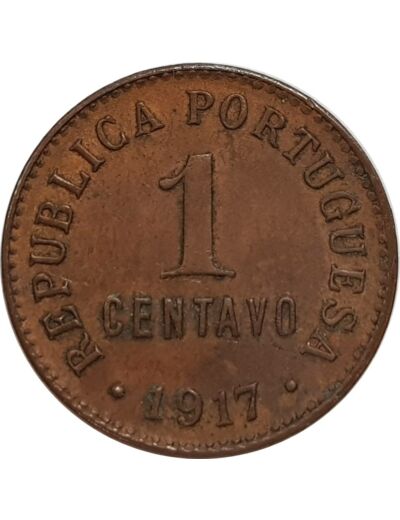 PORTUGAL 1 CENTAVO 1917 TTB (W565)