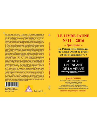 Le Livre Jaune N°11 - 2016