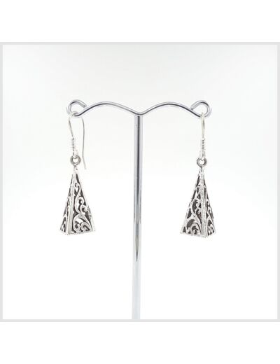 Boucles d'oreilles en argent massif