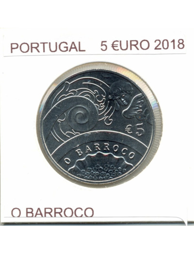 PORTUGAL 2018  5 EURO O BARROCO SUP