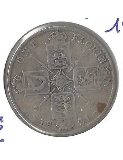 GRANDE BRETAGNE 2 SHILLING /1 FLORIN 1921 TB