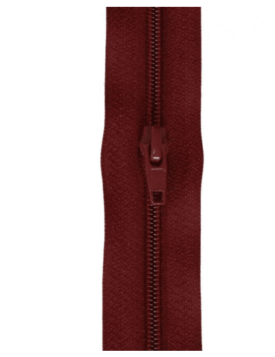 Fermeture à glissière le mètre en 5mm bordeaux 172 2226
