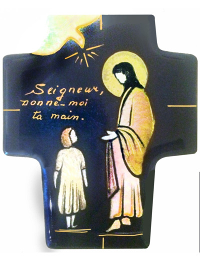 Chemin Fille  9,4X7,5cm - EMAUX DU LIBAN