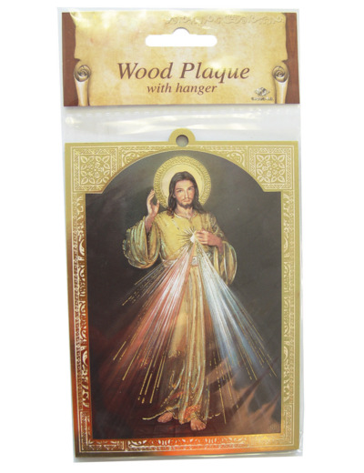 Plaquette Dorée 10x14cm - CHRIST MISERICORDIEUX