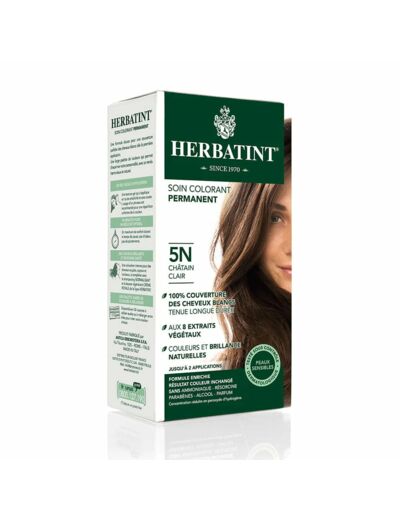 Coloration Chatain clair-5N-150ml-Herbatint