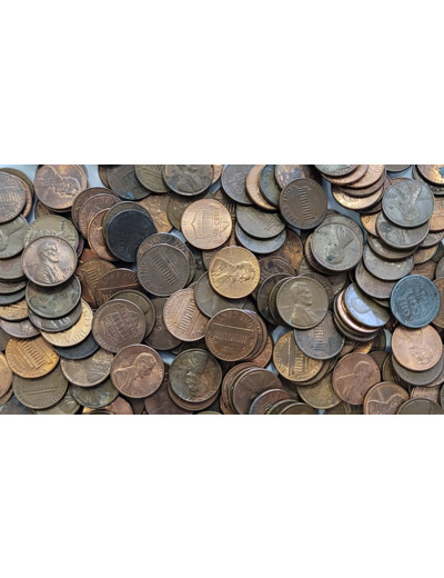 Lot +250 pièces 1 Cent U.S.A. 1950-2000
