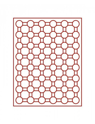 MEDAILLIER 48 COMPARTIMENTS ROND pour CAPS JUSQU A 27 MM FUME 319906
