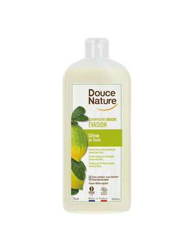 Shampooing Douche Evasion-Citron de Sicile-1L-Douce Nature
