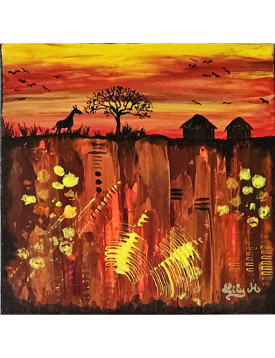 Tableau 3D 20x20 cm Série "Home Sweet Home" #3
