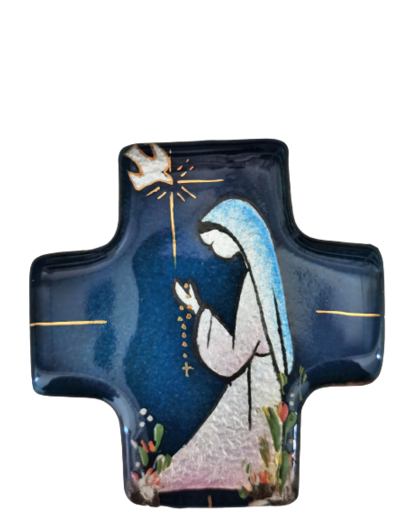 Comm agenouillé Fille 7,7X8cm - EMAUX DU LIBAN