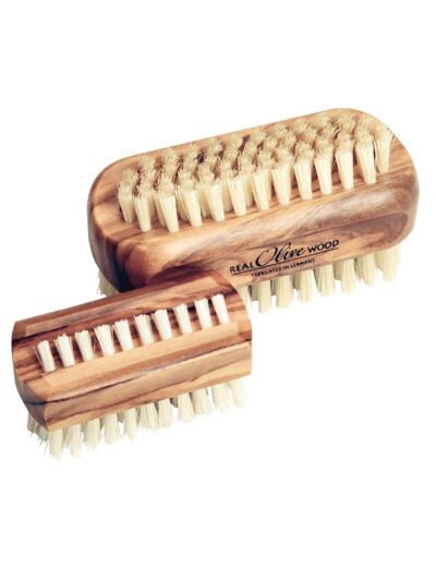 Brosse à ongle en bois d'olivier - Croll et Denecke.