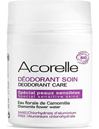 Deodorant soin peaux sensibles 50ml Acorelle