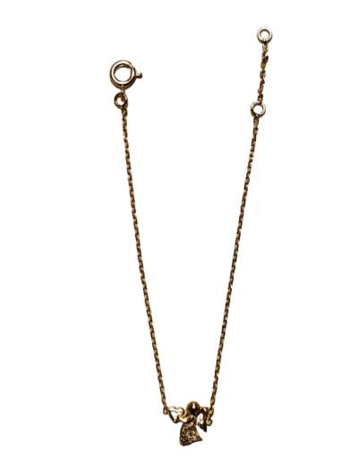 Bracelet en Plaqué Or - ANGE AVEC COEUR