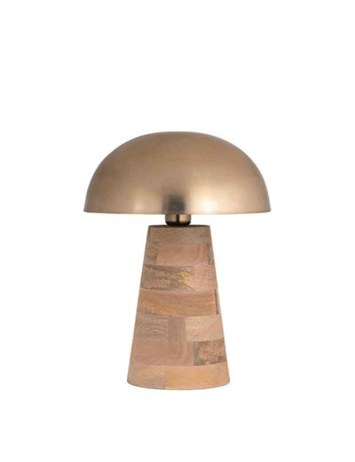 Lampe Peyo manguier bois 31x41cm