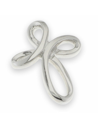 Croix entrelacée en Argent 925- 1,5x1cm