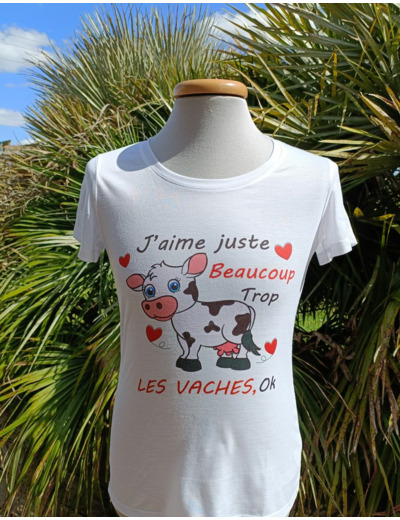 Tee-shirt blanc - Vache