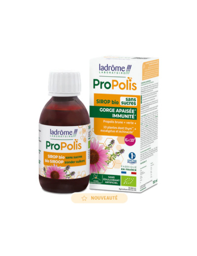Sirop bio à la propolis sans sucres 150ml