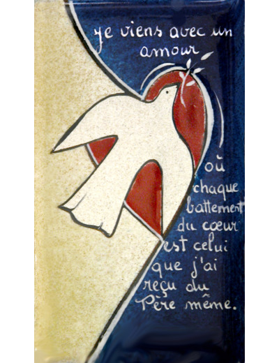 Cœur sacré 9,5X5,5cm - EMAUX DU LIBAN