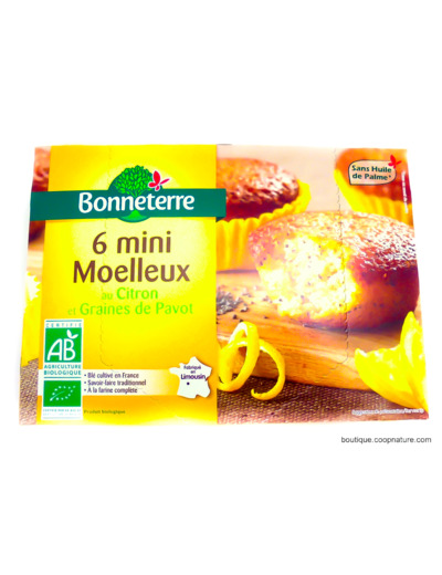 Mini Moelleux Citron Graines de Pavot Bio 200g