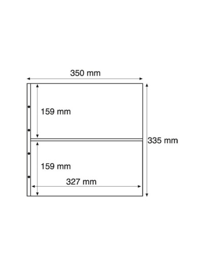 POCHETTES PLASTIQUES DIVISEES EN 2 TRANSPARENTE 325009