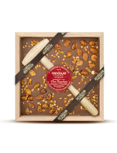 Chocolat A Casser Lait Mon Chouchou Amandes & Noisettes Caramelisées 350G