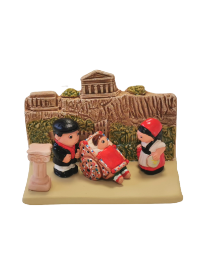 CRECHE en céramique BLOC 8x7cm- TURQUIE