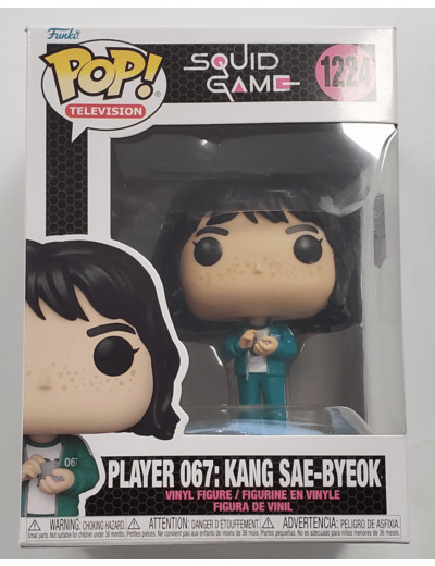 FUNKO POP TELEVISION 1224 SQUID GAME PLAYER 067 KANG SAE-BYEOK BOITE D'ORIGINE