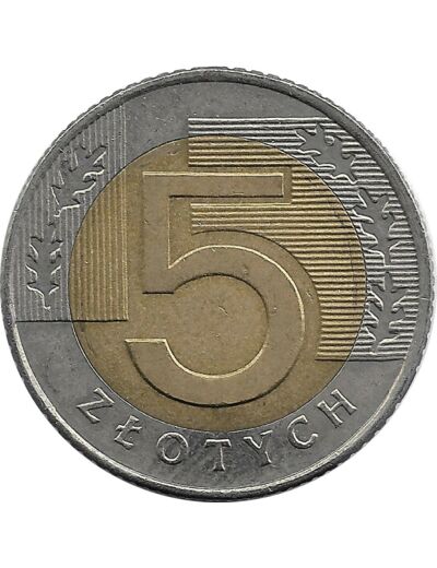 POLOGNE 5 ZLOTYCH 1994 TTB