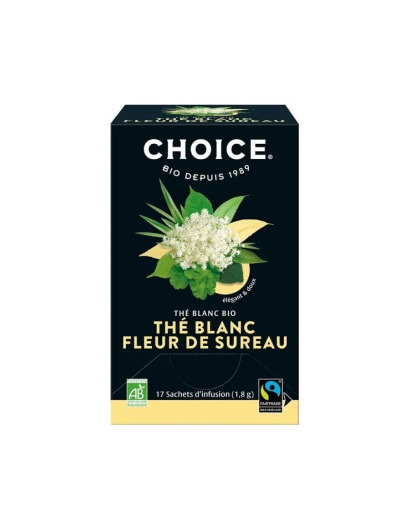 Thé blanc fleur de sureau 17 sachets