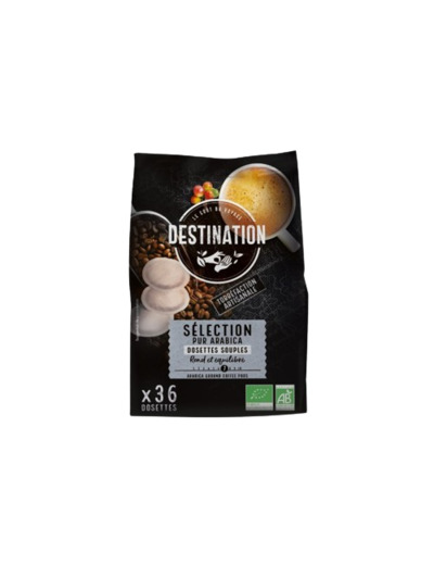 Dosettes Café Senseo sélection Pur Arabica Bio-x36-Destination