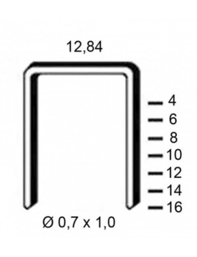 Agrafes type 380 BEA 6mm - Par 24 000 B10000731