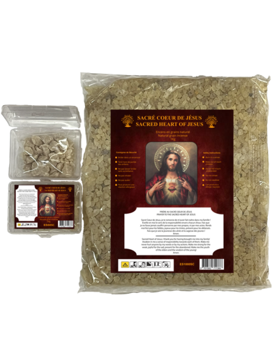 Encens en Grains Sacré Coeur - Boite transparente de 50gr