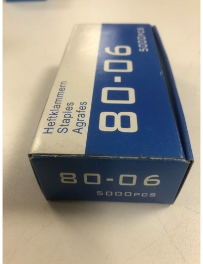 Agrafes 80 6mm 5000pièces GKL8006