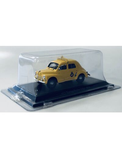 RENAULT 4 CV TOURING SECOURS BELGE 1958 JAUNE 1/43 BOITE D'ORIGINE