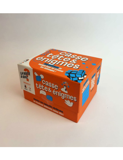 LA BOITE CASSE-TETE & ENIGMES - 400 QUESTIONS DE LOGIQUE POUR SE CREUSER LES MENINGES !