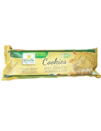 Cookies Farine de Petit Épeautre Amandes et Chia Bio 200g