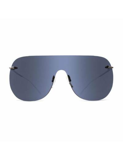 Lunettes de soleil D-Frame Mask - Gris Effet Miroir