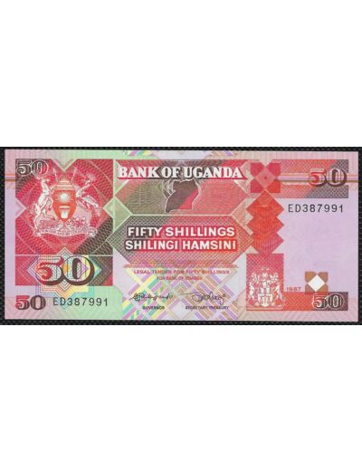 OUGANDA 50 SHILLINGS 1987 SERIE ED NEUF W30a