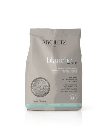 Argile blanche en poudre ultra ventilée-200g-Argiletz