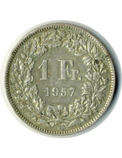 SUISSE 1 FRANC 1957 B TTB N3