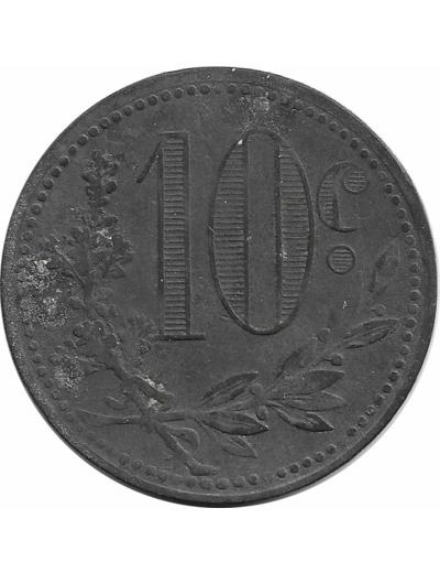 ALGERIE - ALGER 10 CENTIMES 1917 TTB-