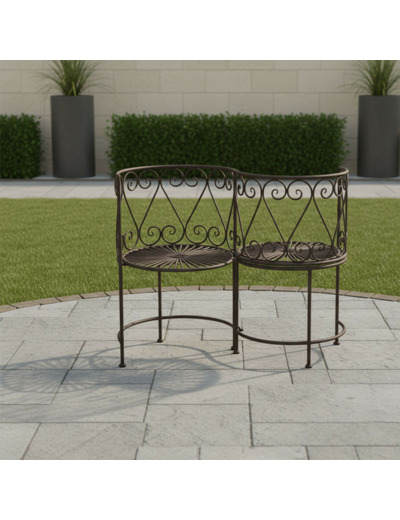 Banc de jardin fer confident 105x53x85cm